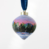 Snowy Pine Sunset Ornament - 13 Ornaments