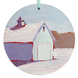 Fresh Snow, Hand Painted Ornament Ornaments