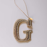 Personalized Handmade Letter Ornament - Large G Ornaments