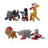 Safari Animal Ornaments, set of 6 Ornaments