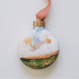 2" Pink & Blue Heavenly Landscape Ornaments