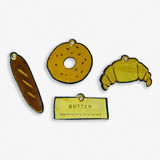 Paper Cut Out Hand Painted Carb Lover Ornaments - Set of 4 Ornaments