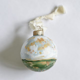 2" Heavenly Sunset Globe Ornament - Blue Ornaments