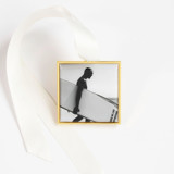 Custom Square Ornament Gold