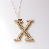 Personalized Handmade Letter Ornament - Large X Ornaments