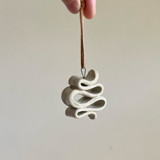Ceramic Squiggle Ornment