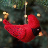 Felt Cardinal Bird Ornament Ornaments