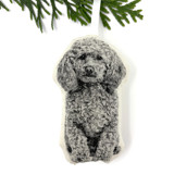 Silkscreen Poodle Ornament Ornaments