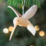 Mini Tagua Ivory Humming Bird Ornament Ornaments