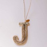 Personalized Handmade Letter Ornament - Large J Ornaments