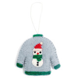 Cozy Winter Ornaments-Blue Sweater Ornaments