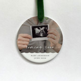 Personalized Pregnancy Photo Ornament Ornaments
