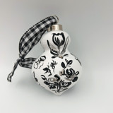 Black Toile Retro Finial Ornament Ornaments