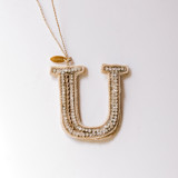 Personalized Handmade Letter Ornament - Small U Ornaments