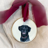 Custom Flat Ceramic Portrait Ornament Ornaments