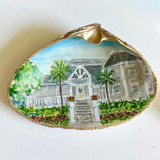 Custom House Portrait Seashell Ornament Ornaments