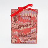 Mini Hand-Marbled Picture Frame Ornament | Florentine Pink Ornaments