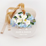 Personalized Acrylic Blue Hydrangeas We Do Ornament, Set of 1 Ornaments