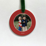 Personalized Photo Ornament - Solid Border Ornaments