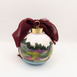 Abstract Scenic Landscape Hand-Painted Ceramic Ornament Ornaments