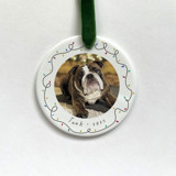 Personalized Pet Photo Ornament - Holiday Lights Ornaments