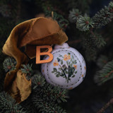 Floral Customized Ornaments in Green and Indian Yellow Ornaments