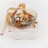 Personalized Acrylic Christmas Pine Cone Married Ornament, Set of 1 Ornaments