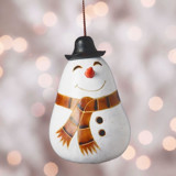 Mini Gourd Holiday Snowman Ornament Ornaments