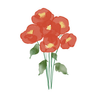 Poppies Ornaments