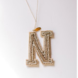 Personalized Handmade Letter Ornament - Large N