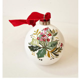 Personalized Name Holiday Berry Ceramic Ornament Ornaments