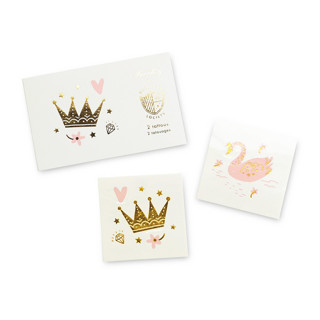 Sweet Princess Temporary Tattoos - Pack of 2 Party Favors