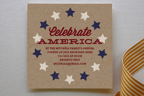 The Patriot Party Invitations