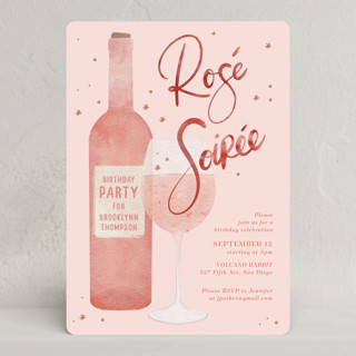 Rose Soiree Party Invitations