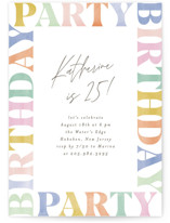 Birthday Party type Party Invitations