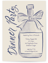 Painted Bottle Party Invitations