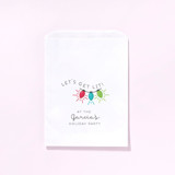 Custom Get Lit Holiday Favor Bag, set of 50 Party Favor Bags