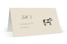 Whimsical Watercolour Place Cards - Beef