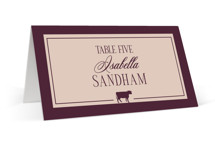 Merlot Place Cards - Beef