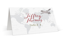 A Faraway Destination Foil-Pressed Place Cards