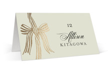 All Tied Up Foil-Pressed Place Cards