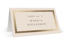 Framed Photo Foil-Pressed Place Cards