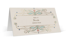 Ornate Elegance Foil-Pressed Place Cards