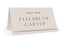 Deco Band Foil-Pressed Place Cards