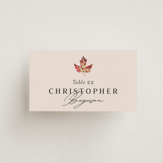 Autumn Leafs Foil-Pressed Place Cards
