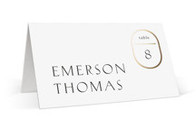 Postcard Foil-Pressed Place Cards