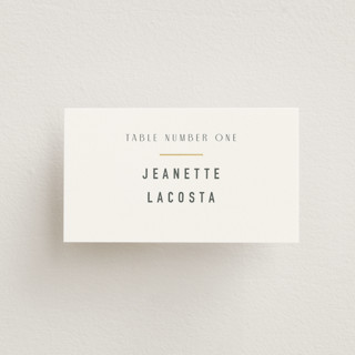 Minimal Monogram Foil-Pressed Place Cards