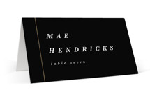 Lined Foil-Pressed Place Cards