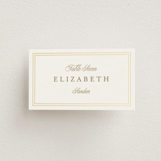 Chic Monogram Foil-Pressed Place Cards