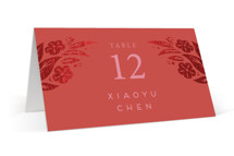 Fiery Foil-Pressed Place Cards